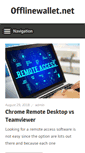 Mobile Screenshot of offlinewallet.net